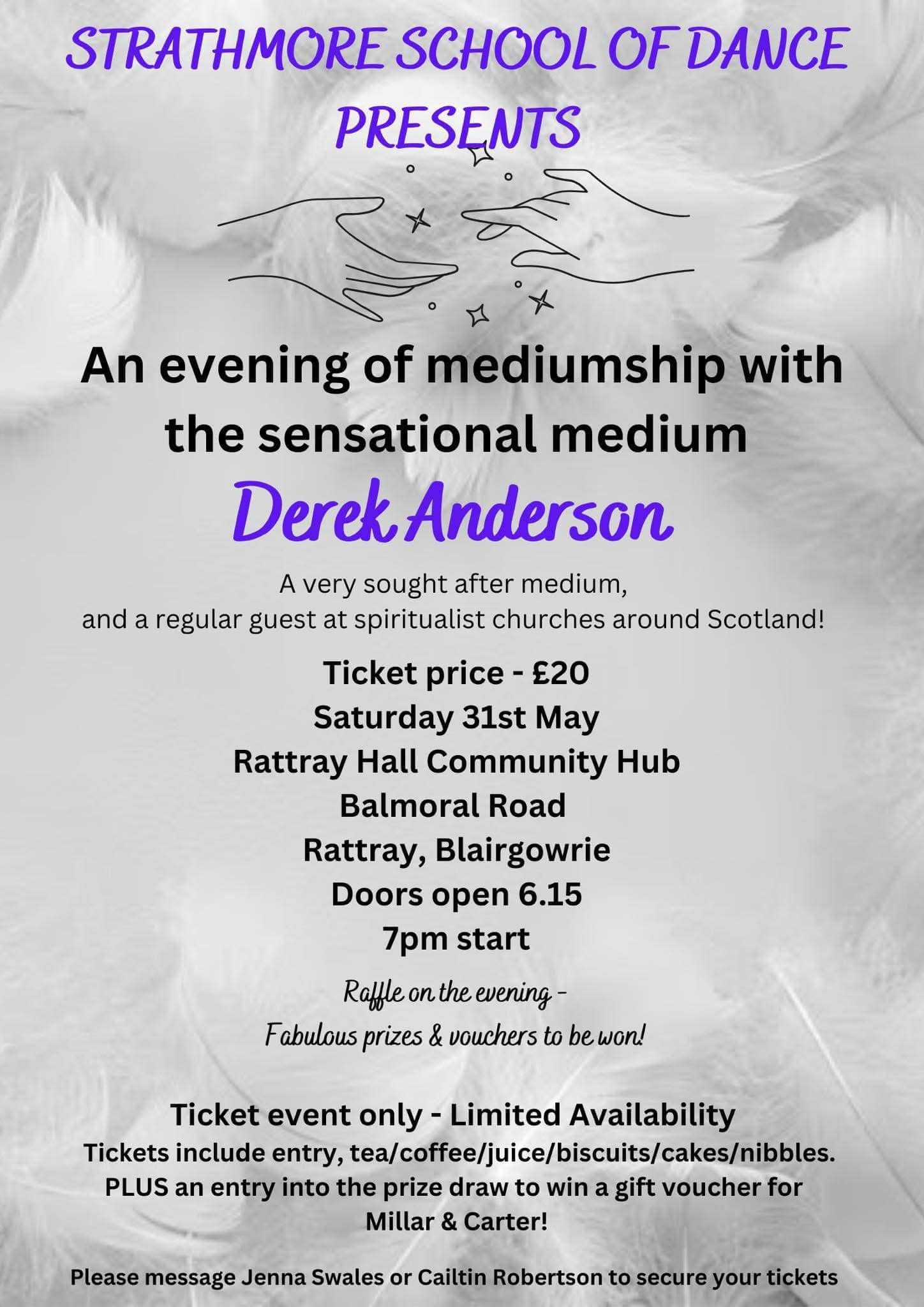 Strathmore School of Dance presents An Evening of Mediumship with Derek Anderson